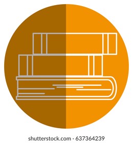 text books isolated icon