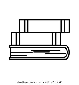 text books isolated icon