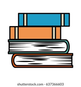 text books isolated icon