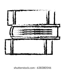 text books isolated icon