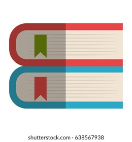 text books isolated icon