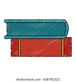 text books isolated icon