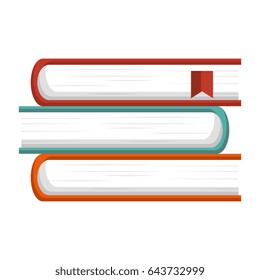 text books isolated icon