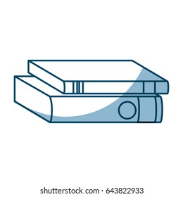 text books isolated icon