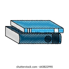 text books isolated icon