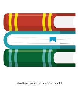 text books isolated icon