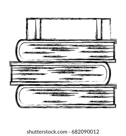 text books isolated icon