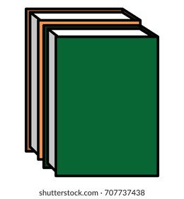 text books isolated icon
