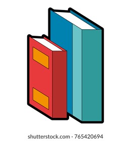 text books isolated icon