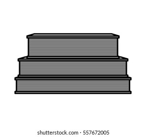 text books isolated icon vector illustration design