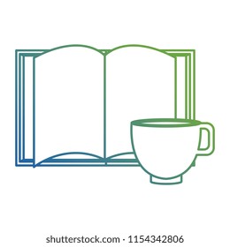 text books school with coffee cup