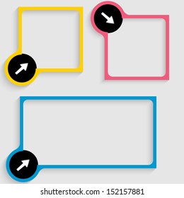 text box for any text with arrow