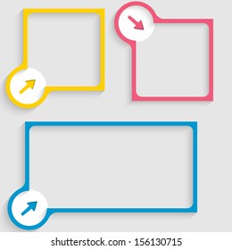 text box for any text with arrow