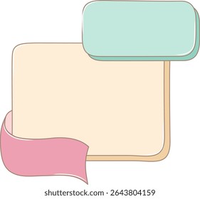 Text Box Banner Label Quote. Empty Speech Bubble Design for Diacount, Infographic, Promotion, Flash Sale, Social Media Post.