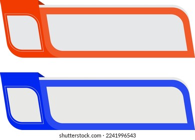 Text Box Banner Title and Label Transparent Background Clipart Image