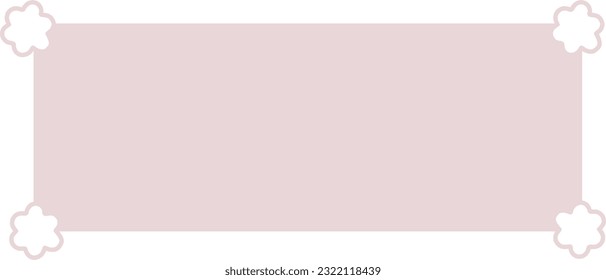 Text Box Blank Background Frame