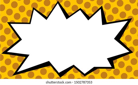 Text box boomer bubble and dots yellow background