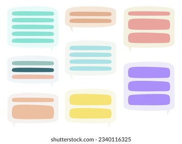 Text Box Bubble Notes Background