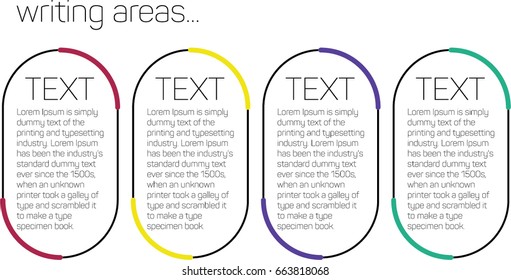  Text box bubbles. Abstract business card, note, information, text. Print multicolor design. For Website. Vector set. Colored frames for writing.