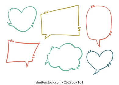 Text box chalkboard blank speech bubbles