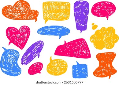 Cuadro de texto pizarra burbujas de discurso en blanco