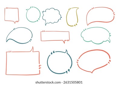 Text box chalkboard blank speech bubbles
