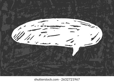 Text box chalkboard blank speech bubbles