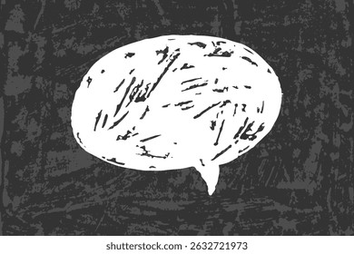 Text box chalkboard blank speech bubbles