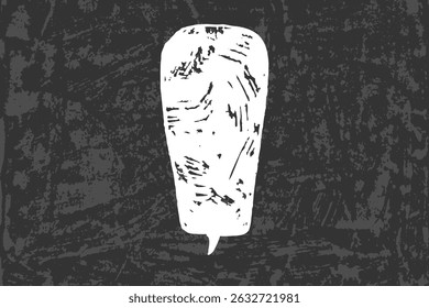 Text box chalkboard blank speech bubbles