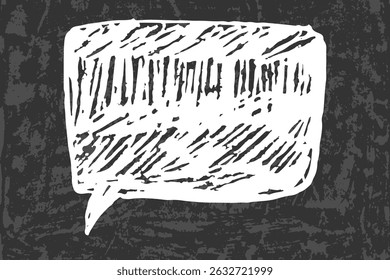 Text box chalkboard blank speech bubbles