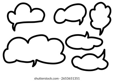Text box chalkboard blank speech bubbles