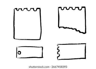 Text box crayon blank speech bubbles