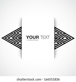 Text Box Design Line Pattern Background Stock Vector (Royalty Free ...