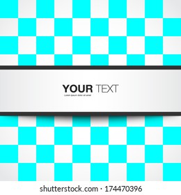 Text box design with detailed shadow and abstract background