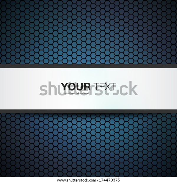 Text Box Design Detailed Shadow Hexagon Stock Vector (Royalty Free ...