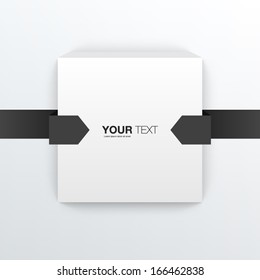 Text box design EPS 10 vector illustration