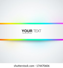 Text box design with glowing frame