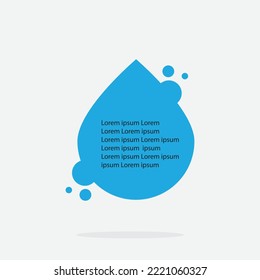 Text box design with simple style and elegant