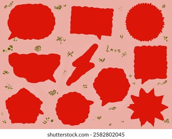 Text box, dialog box, message comment box material