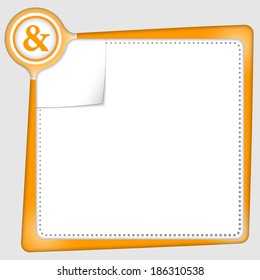 text box for entering  text with ampersand