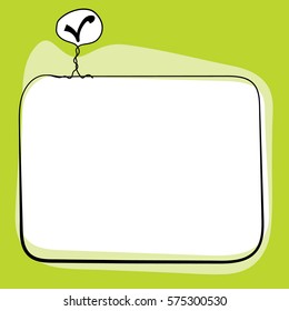 A text box for fill your text and check box
