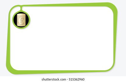 Text box for fill your text and euro symbol