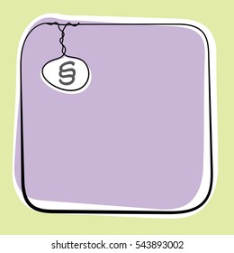 A text box for fill your text and paragraph mark