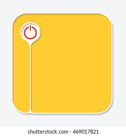 Text box for fill your text and power button