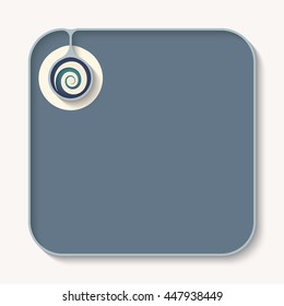 Text box for fill your text and spiral