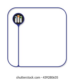 Text box for fill your text and test tubes