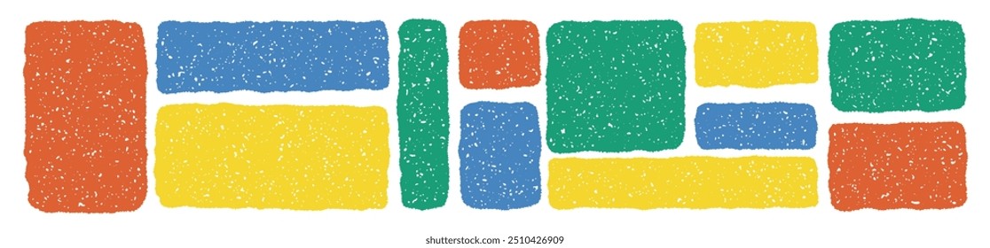 Caixa de texto ou quadro para citação infantil em estilo desenhado à mão. Ilustração vetorial de rabiscar.