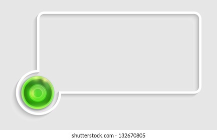 text box with green ball