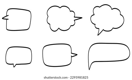 Text box ,Hand drawn design elements , Flat Modern design isolated on white background ,Vector illustration EPS 10