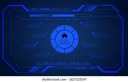 text box, HUD internet of things cyber technology, security